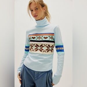 We the Free Helsinki swit cotton turtleneck XS